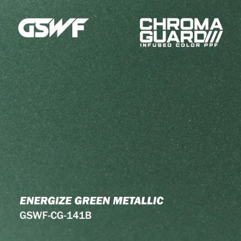 Energize Green Metallic — muestra real de GSWF