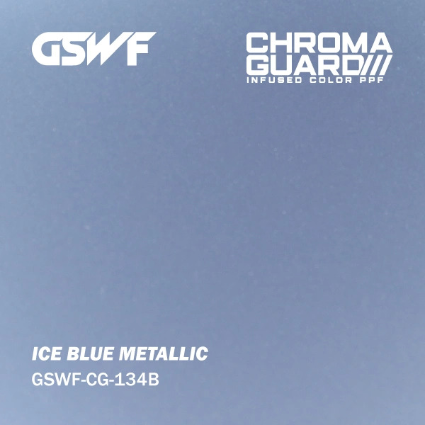 Ice Blue Metallic — muestra real de GSWF