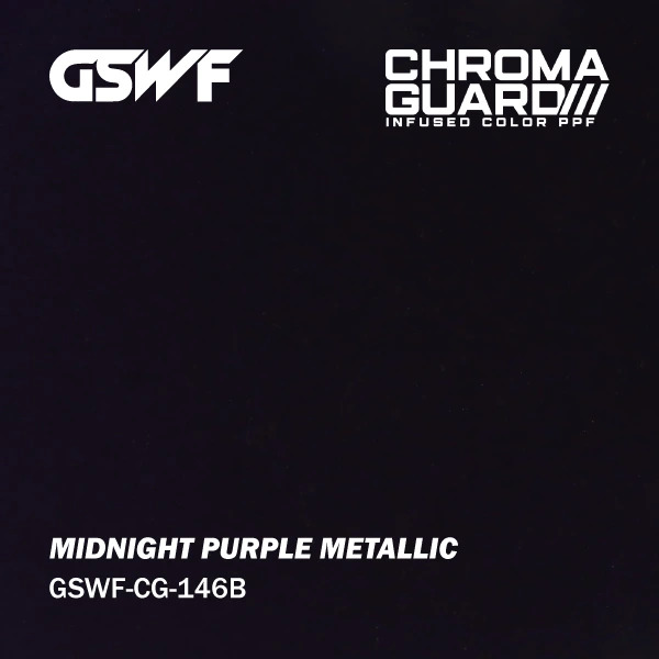 Midnight Purple Metallic — muestra real de GSWF