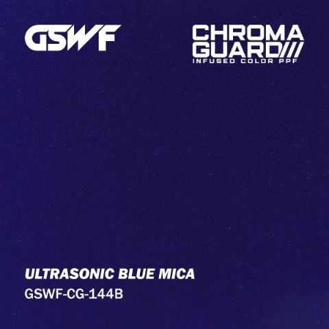 Ultrasonic Blue Mica — muestra real de GSWF