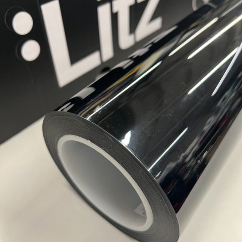 Crystal Black — muestra real de LITZ