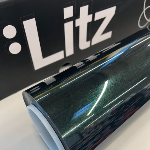 Metal Emerald Green — muestra real de LITZ