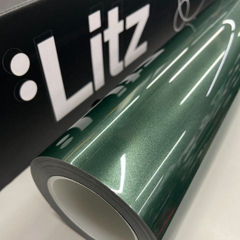 Crystal Turquoise Green — muestra real de LITZ