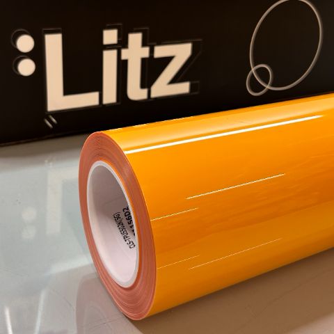 Sunflower Yellow — muestra real de LITZ