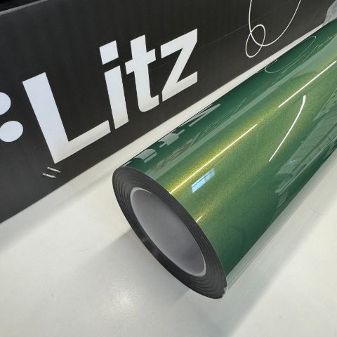 Rainbow Emerald — muestra real de LITZ
