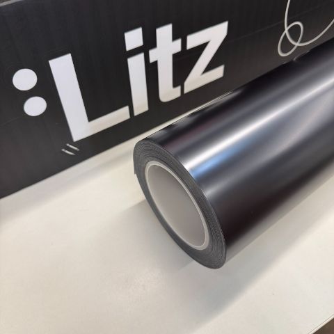 Matte Super Chrome Light Gold — muestra real de LITZ
