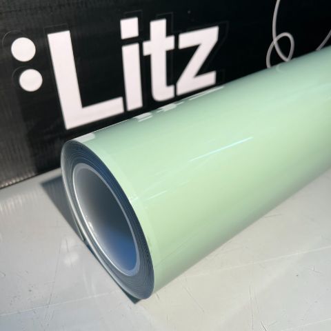 Crystal Khaki Green — muestra real de LITZ