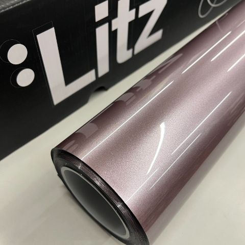 Glossy Ice Berry Pink — muestra real de LITZ