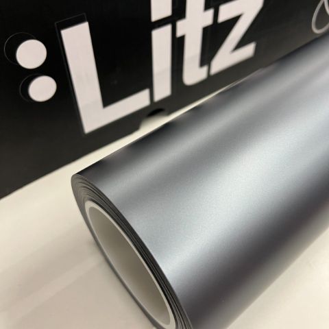 Matte Liquid Metal Gun Gray — muestra real de LITZ