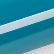 Tempo Blue Teal Gloss — muestra real de TeckWrap